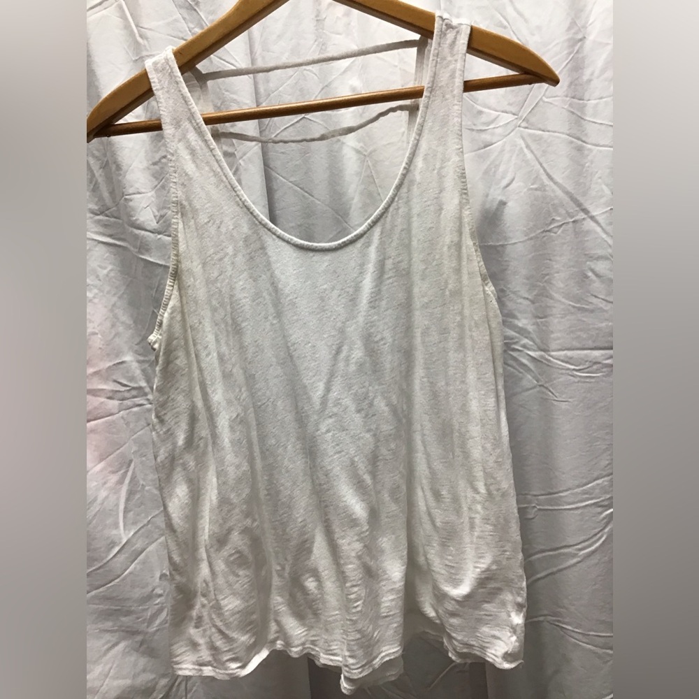 Prana White Sleeveless Tank Top